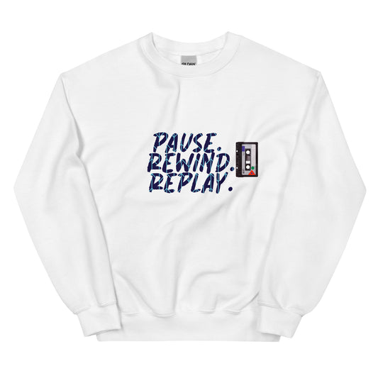 PauseRewindReplay Crewneck Sweatshirt