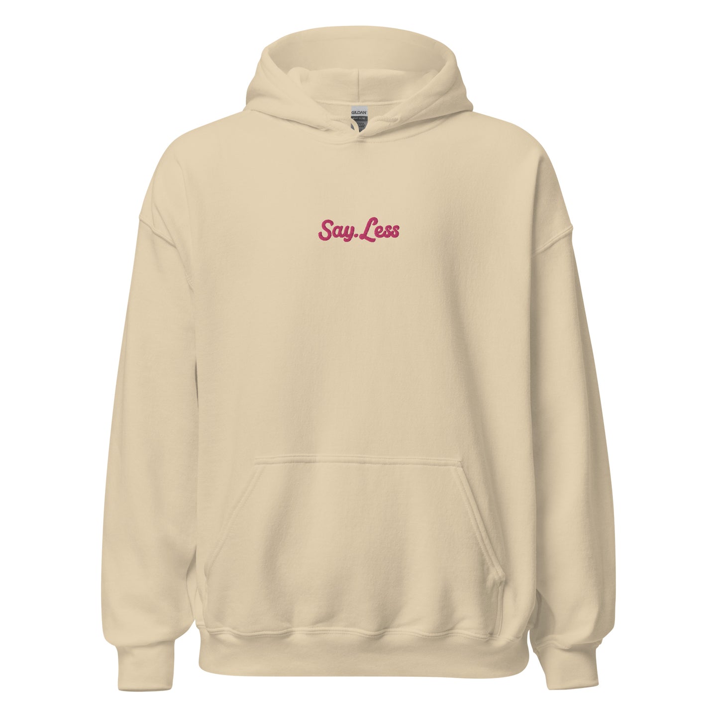 Vernacular Say.Less Embroidered Hoodie